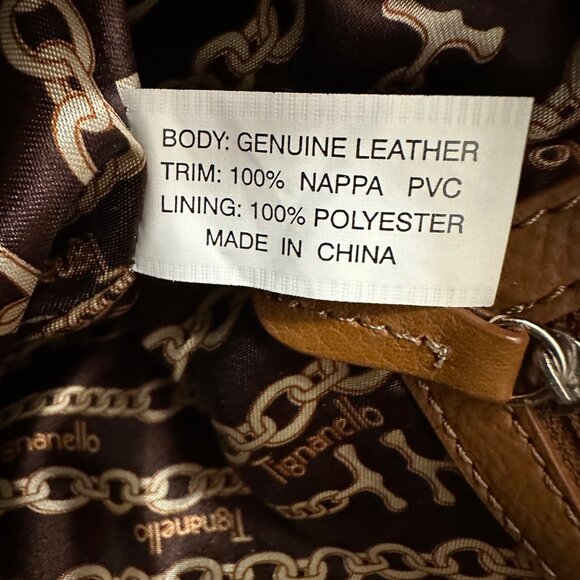 Tignanello Women's Pebbled Leather Shoulder Handbag Purse Brown With Wristlet - Picture 8 of 16